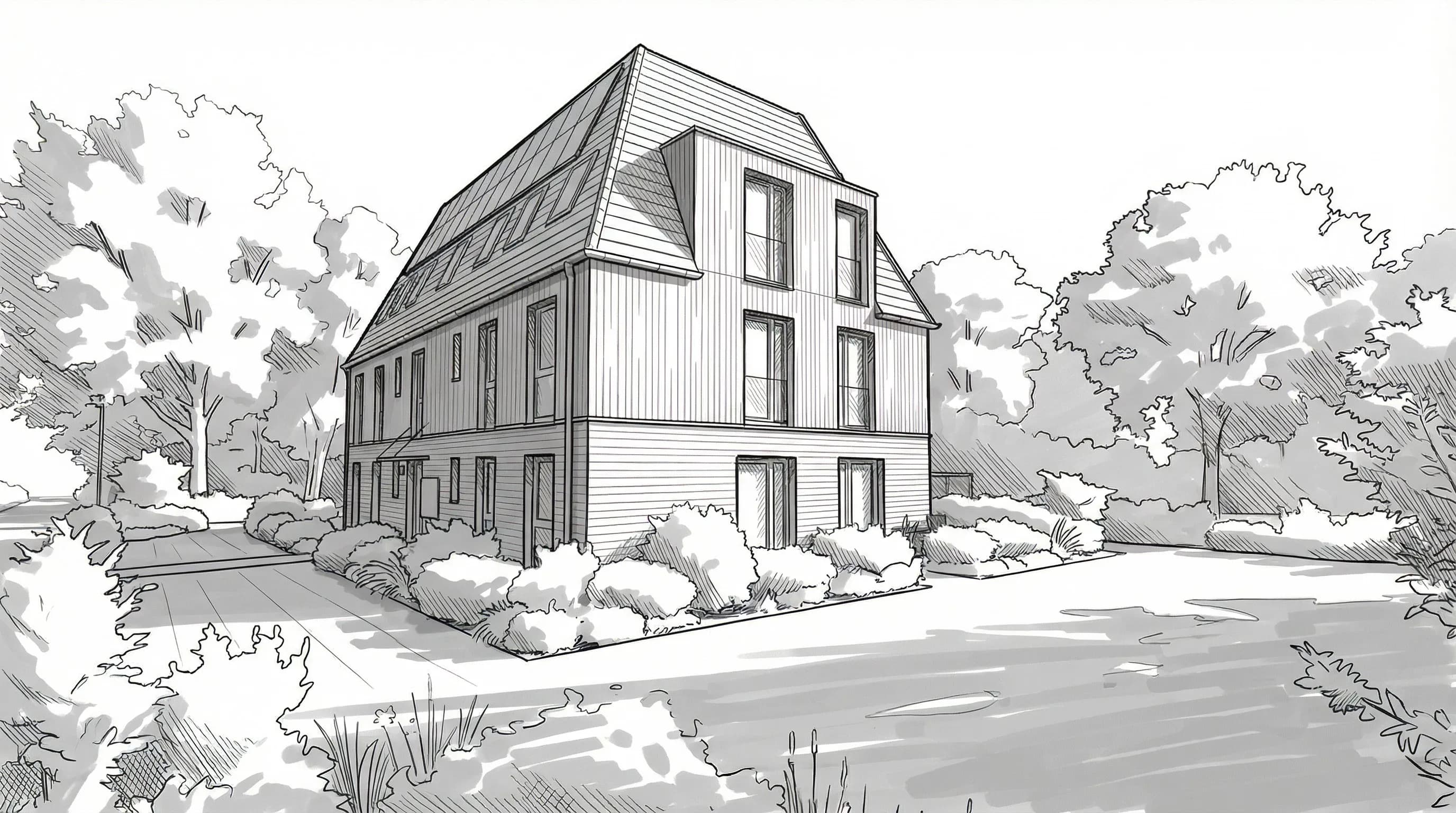 Ein Rendering erstellt mit der Plattform von VisioPlan.